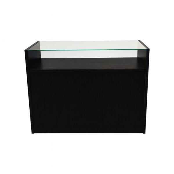 דלפק ויטרינה בודדת שחור