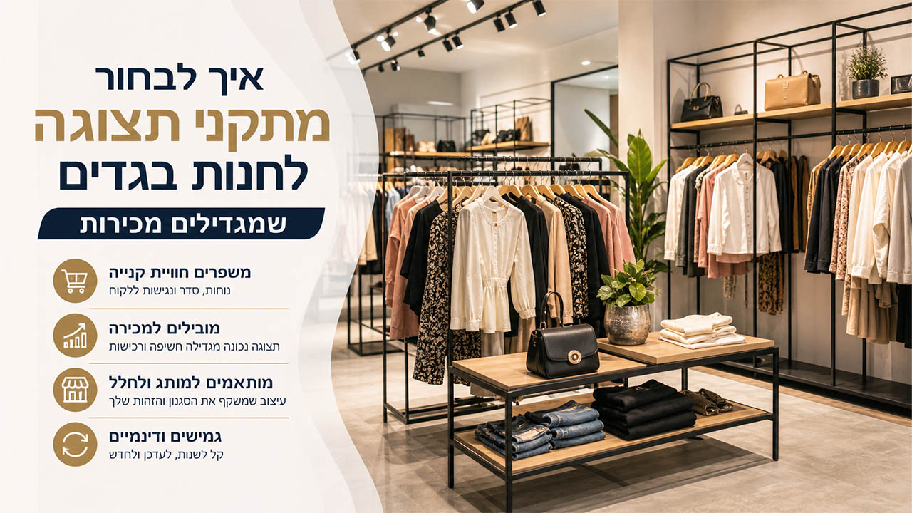 איך לבחור מתקני תצוגה לחנות בגדים