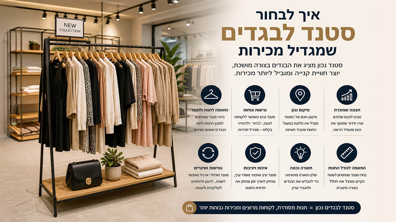 איך לבחור סטנד לבגדים