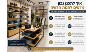 איך לתכנן מדפים לחנות