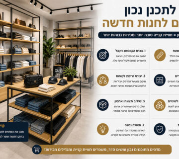 איך לתכנן מדפים לחנות