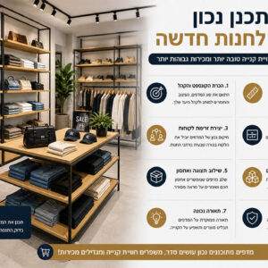 איך לתכנן מדפים לחנות